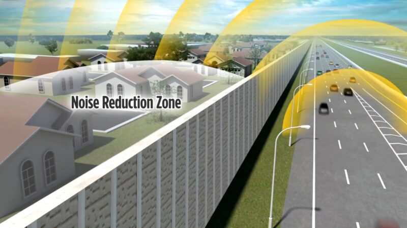 Noise Reduction Barrier Wall